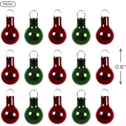 2020 Red and Green Miniature Hallmark Ornament (Ball) QSB6214