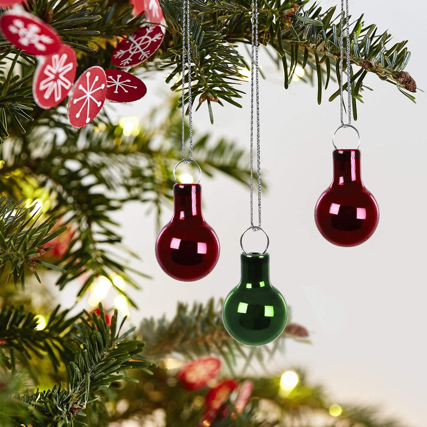 2020 Red and Green Miniature Hallmark Ornament (Ball) QSB6214