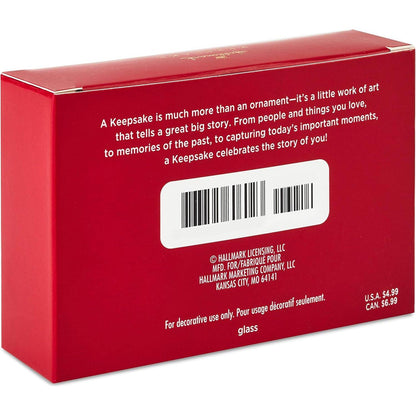 2020 Red and Green Miniature Hallmark Ornament (Ball) QSB6214