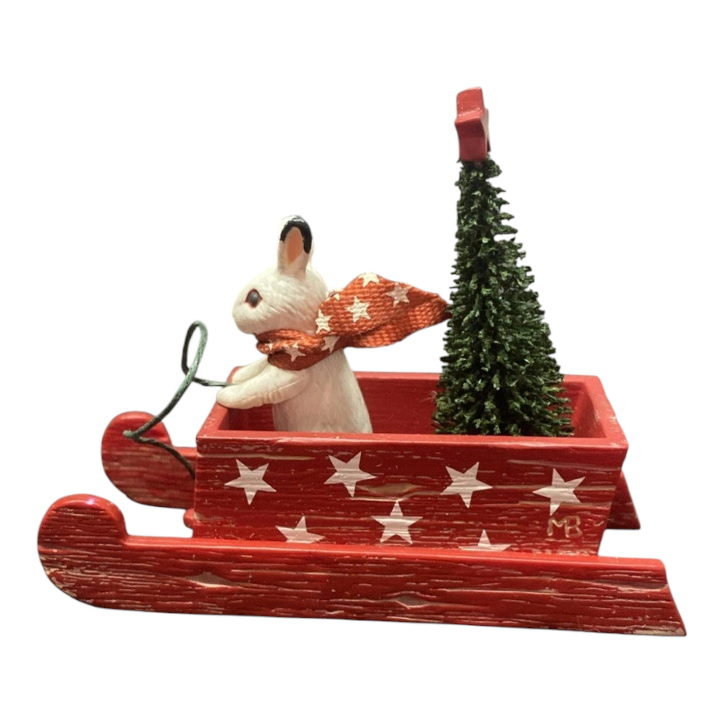 2020 Sledding Snow Bunny Hallmark Ornament (Nature's Sketchbook) QXR9281