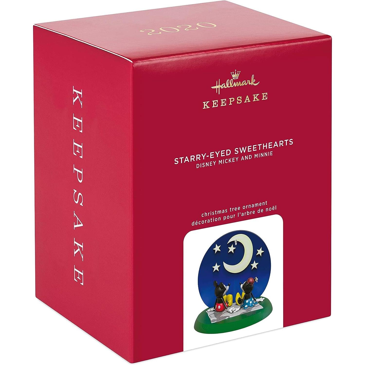 2020 Starry-Eyed Sweethearts Hallmark Ornament (Mickey Mouse & Friends) QXD6461