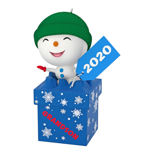 2020 The Gift of Grandsons Hallmark Ornament (Snowmen) QGO1711 Image1