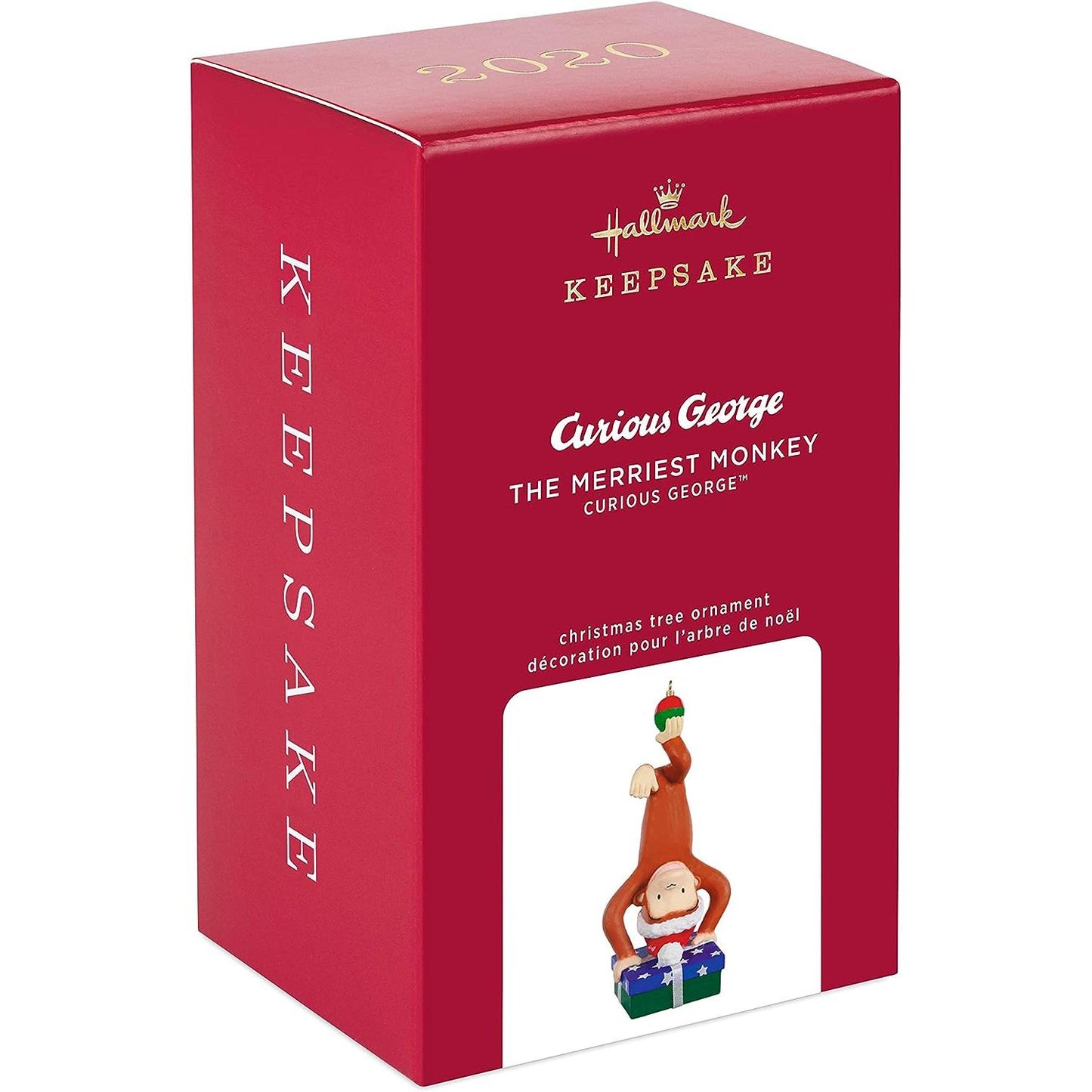 2020 The Merriest Monkey Hallmark Ornament (Curious George) QXI6154