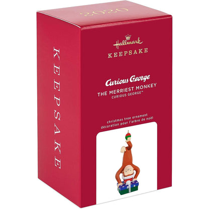 2020 The Merriest Monkey Hallmark Ornament (Curious George) QXI6154