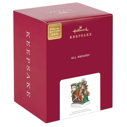 2021 All Aboard! Hallmark Ornament (Santa Claus) QXT4105