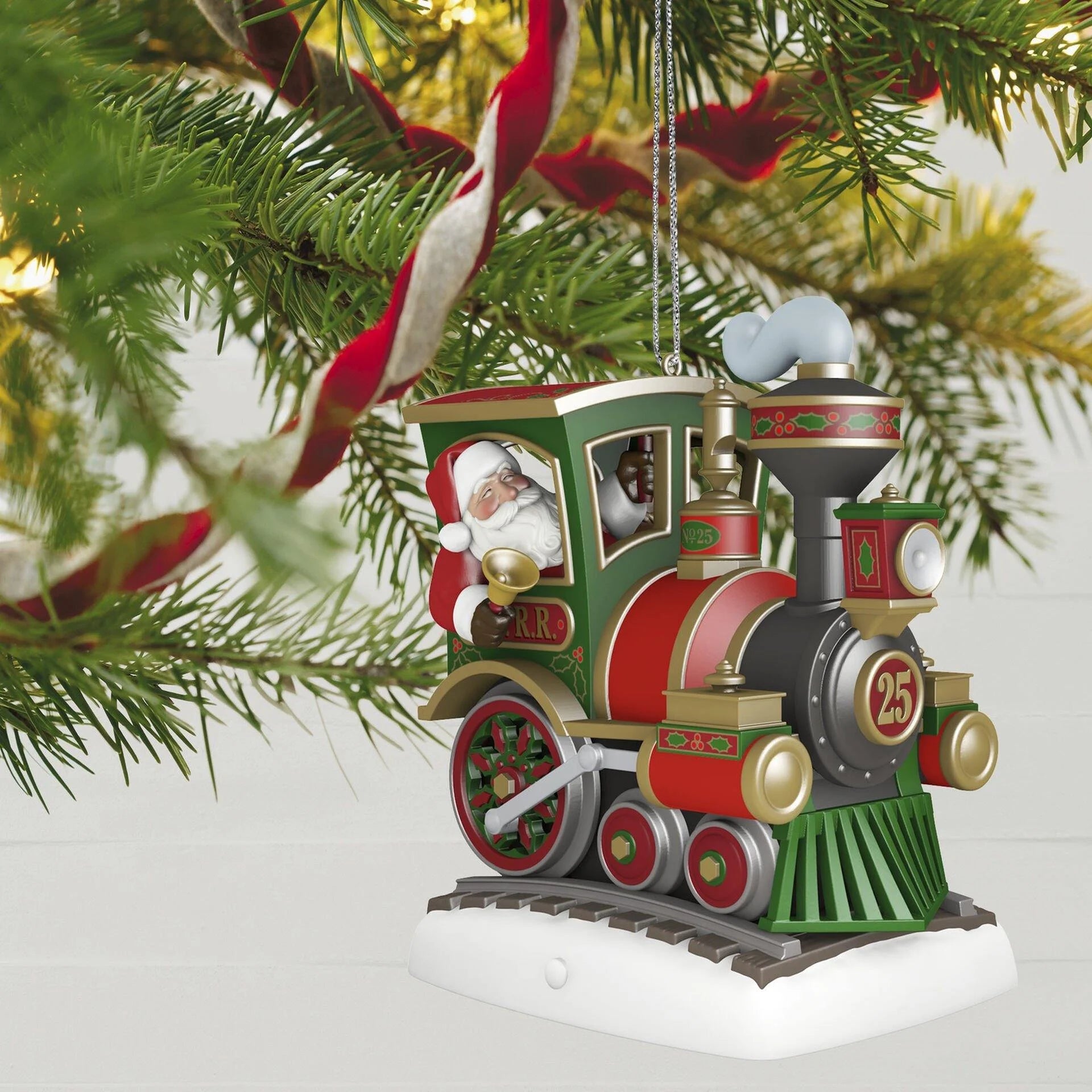 2021 All Aboard! Hallmark Ornament (Santa Claus) QXT4105
