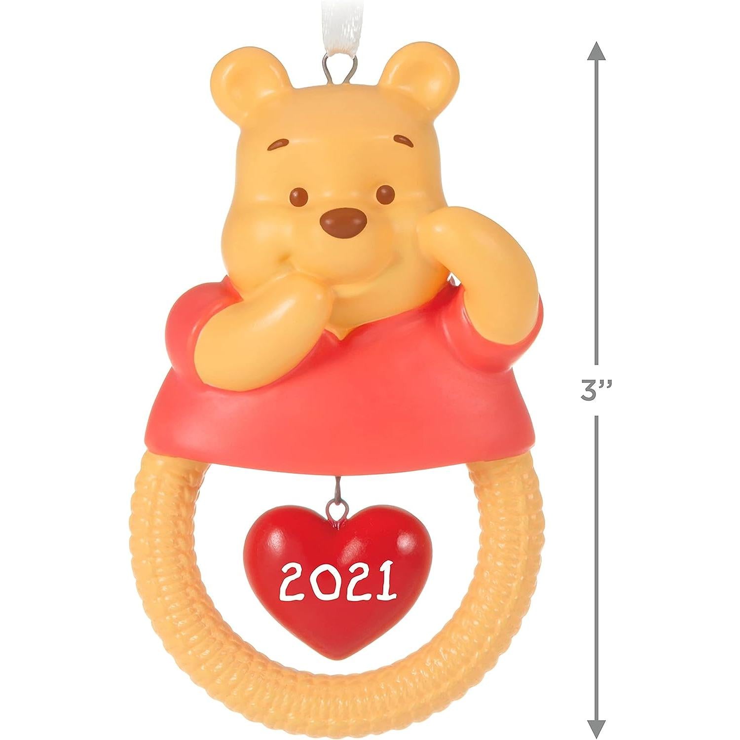 QXD6415 2021 Disney Winnie The Pooh Baby's First Christmas Image4