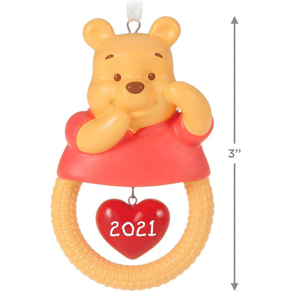 QXD6415 2021 Disney Winnie The Pooh Baby's First Christmas Image4