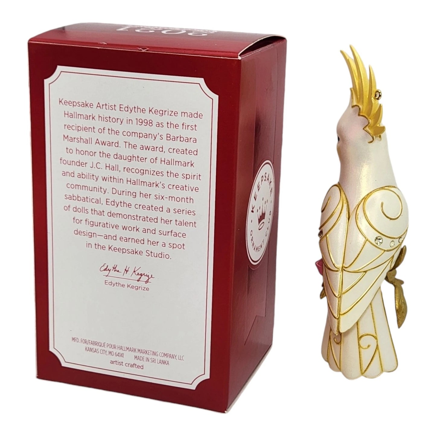 2021 Captivating Cockatoo Hallmark Ornament (Beauty of Birds) QXC5555