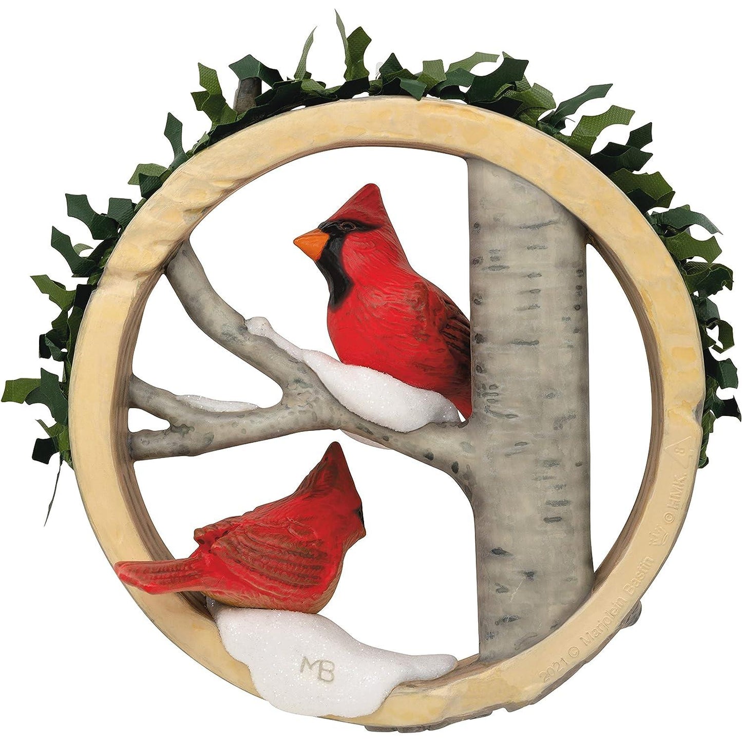 QXR9205 2021 Christmas Cardinals Marjolein's Garden Image2