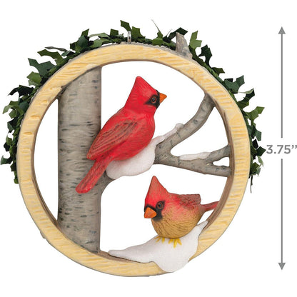 QXR9205 2021 Christmas Cardinals Marjolein's Garden Image4