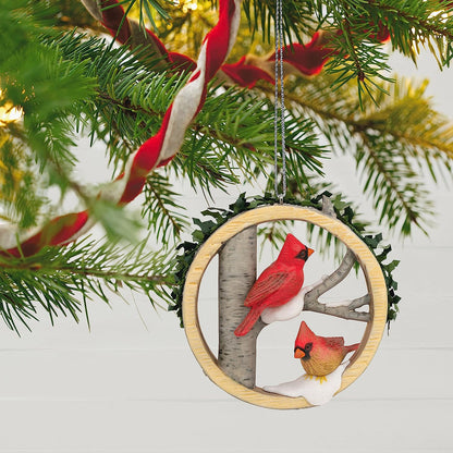 QXR9205 2021 Christmas Cardinals Marjolein's Garden Image5