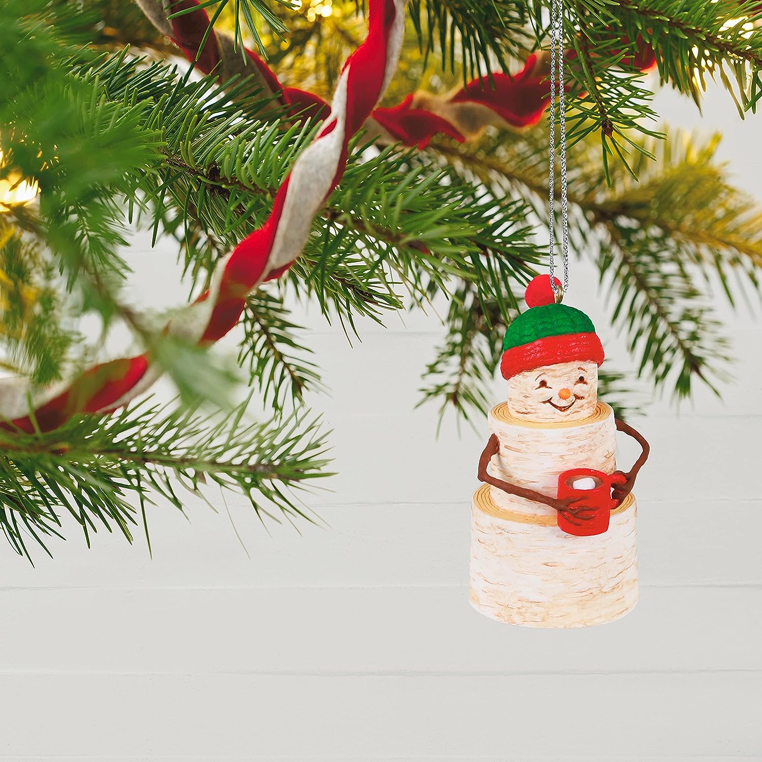 2021 Cozy Birch Snowman Hallmark Ornament (Birch) QGO2092