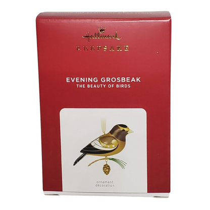 2021 Evening Grosbeak Hallmark Ornament (Beauty of Birds) QXR9172