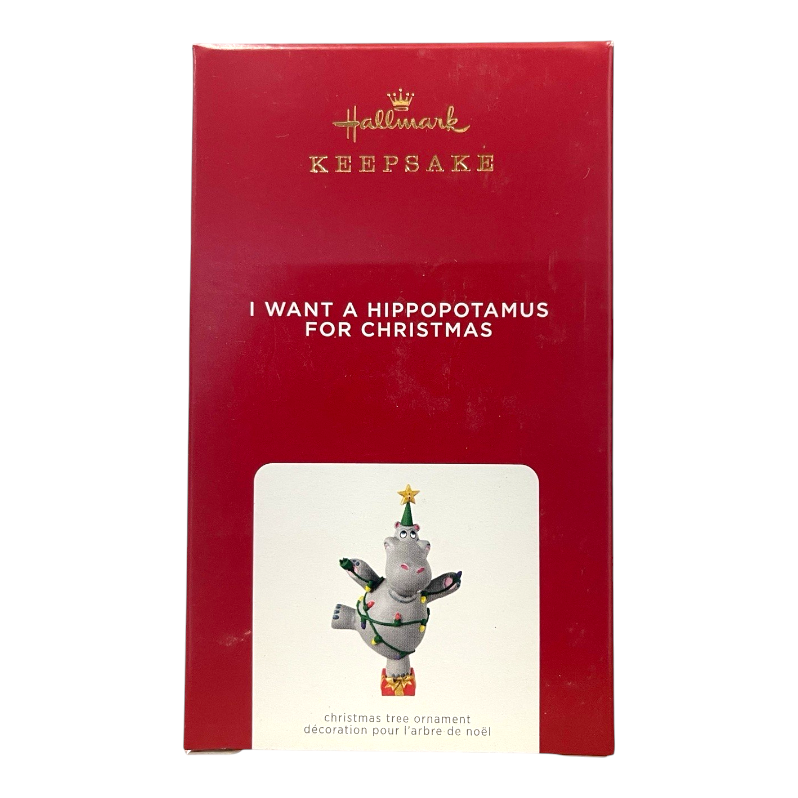2021 I Want A Hippopotamus For Christmas Hallmark Ornament (I Want A Hippopotamus For Christmas) QGO2142