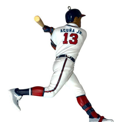 2021 Ronald Acuña Jr., Atlanta Braves Hallmark Ornament (At the Ballpark) QXI7362