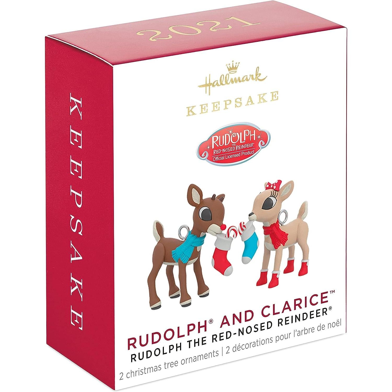 2021 Rudolph and Clarice Hallmark Ornament (Rudolph the Red-Nosed Reindeer) QXM8245