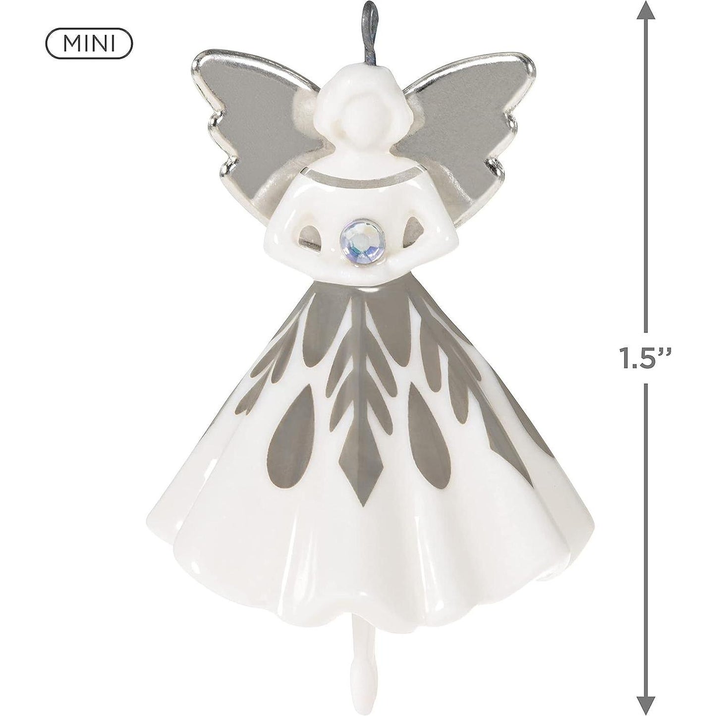 QXM8385 2021 Miniature Snowflake Angel Image1