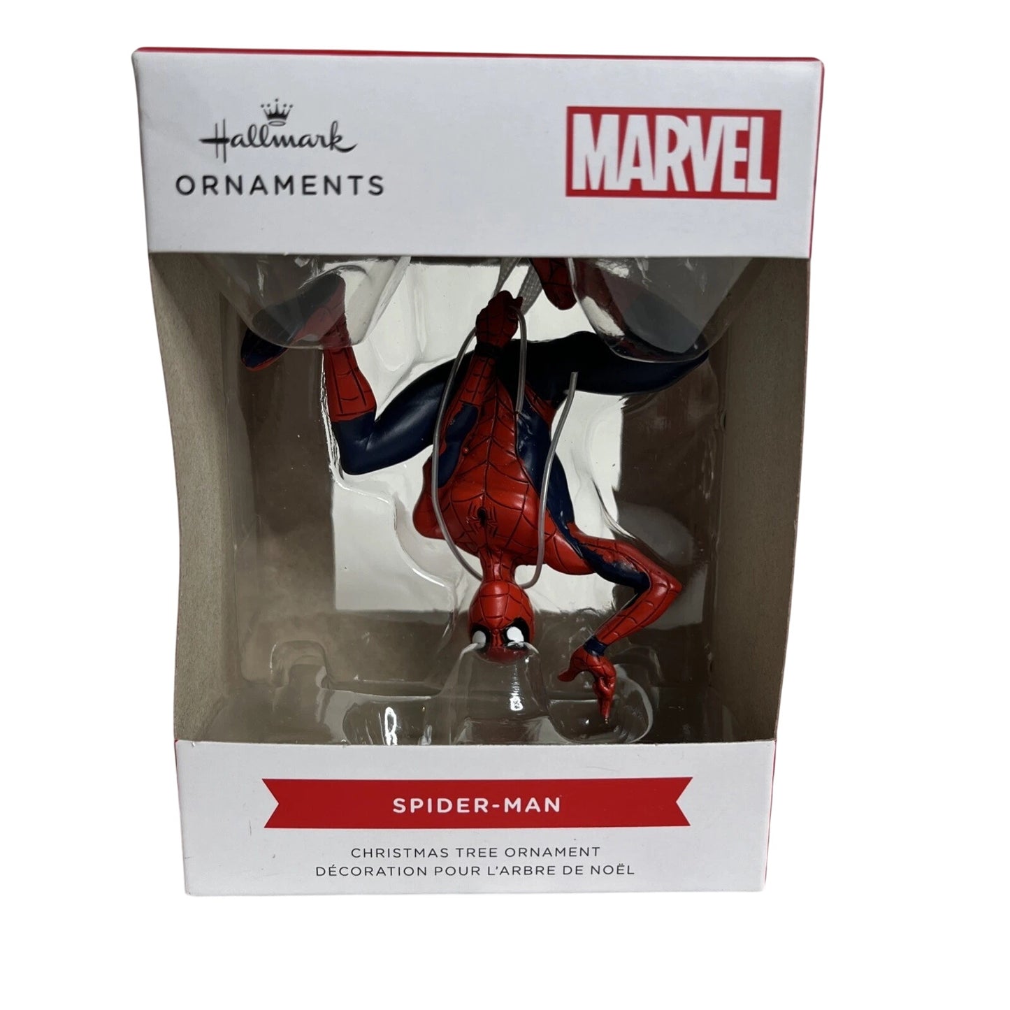 2021 Spider-Man Hanging Upside-Down Hallmark Ornament (Marvel) 2HCM9375