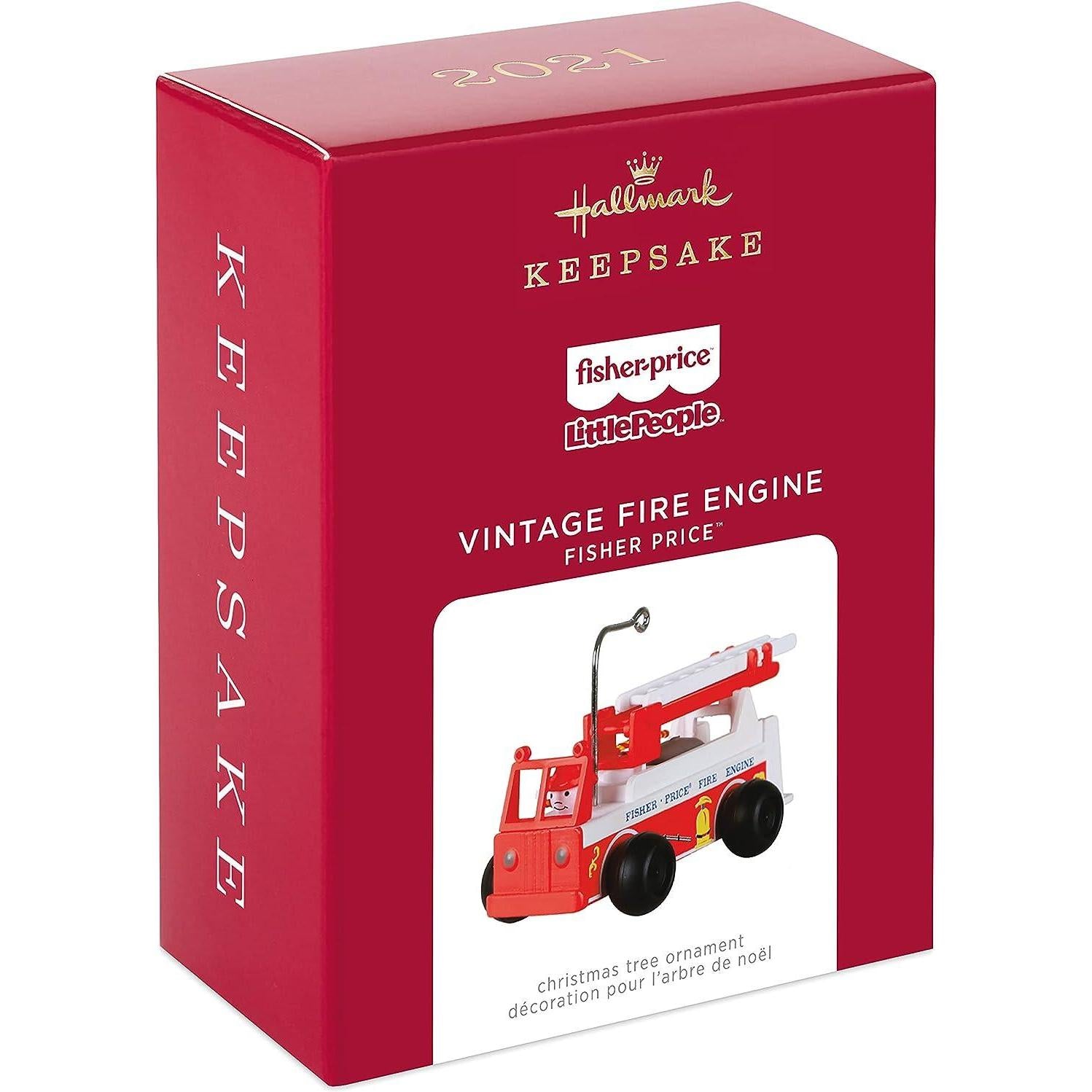 QXI7262 2021 Fisher Price Vintage Fire Engine Image3