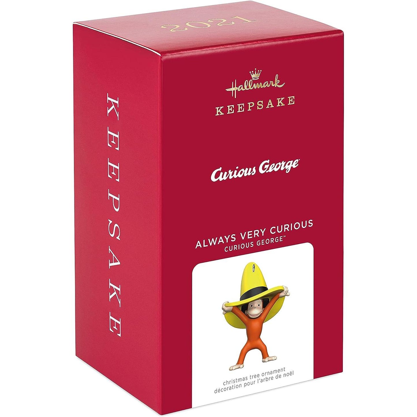 2021 Always Very Curious Hallmark Ornament (Curious George) QXI7215