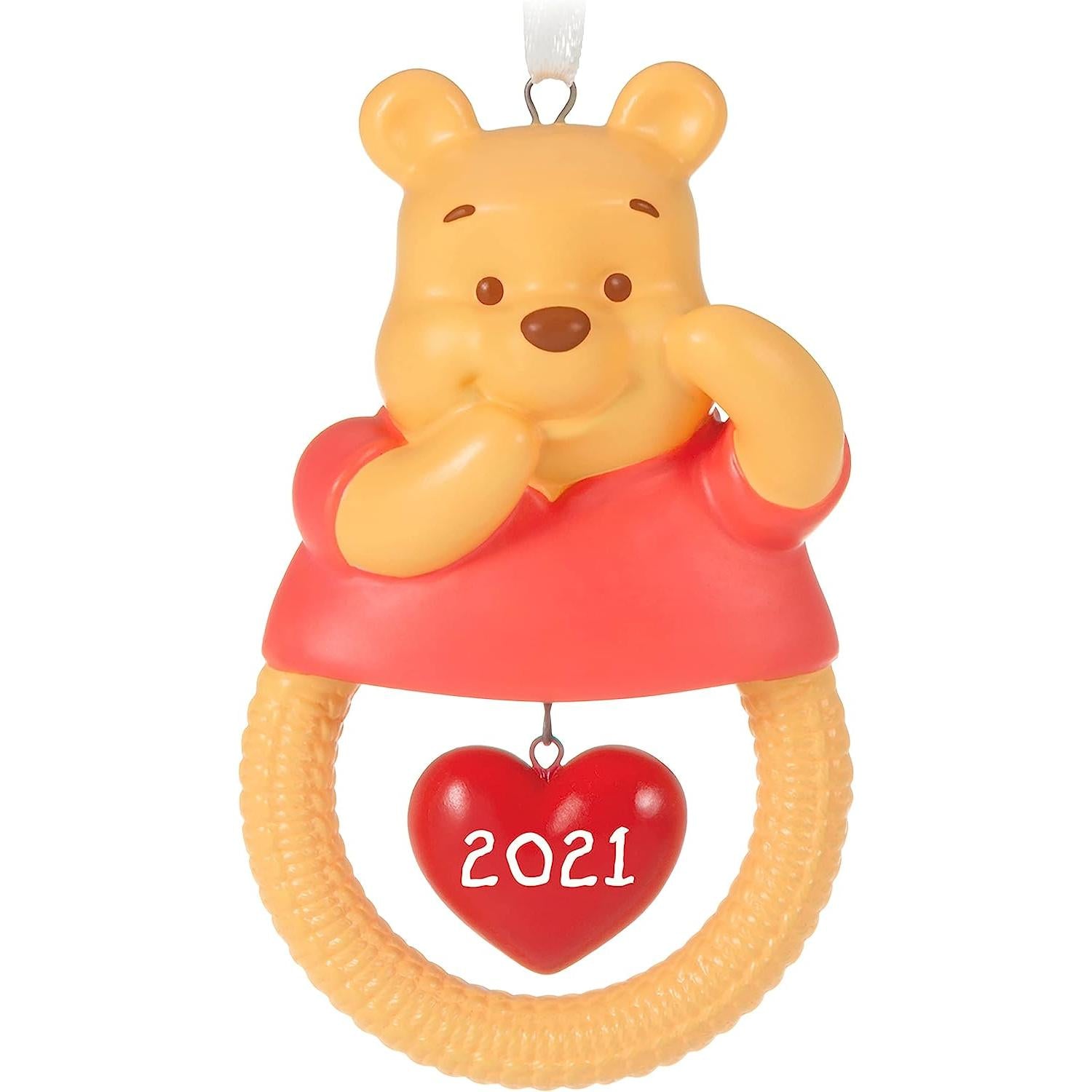 QXD6415 2021 Disney Winnie The Pooh Baby's First Christmas Image1