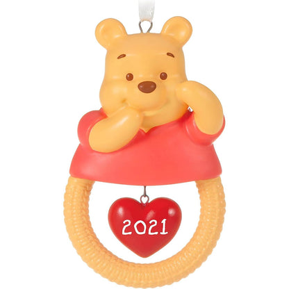QXD6415 2021 Disney Winnie The Pooh Baby's First Christmas Image1