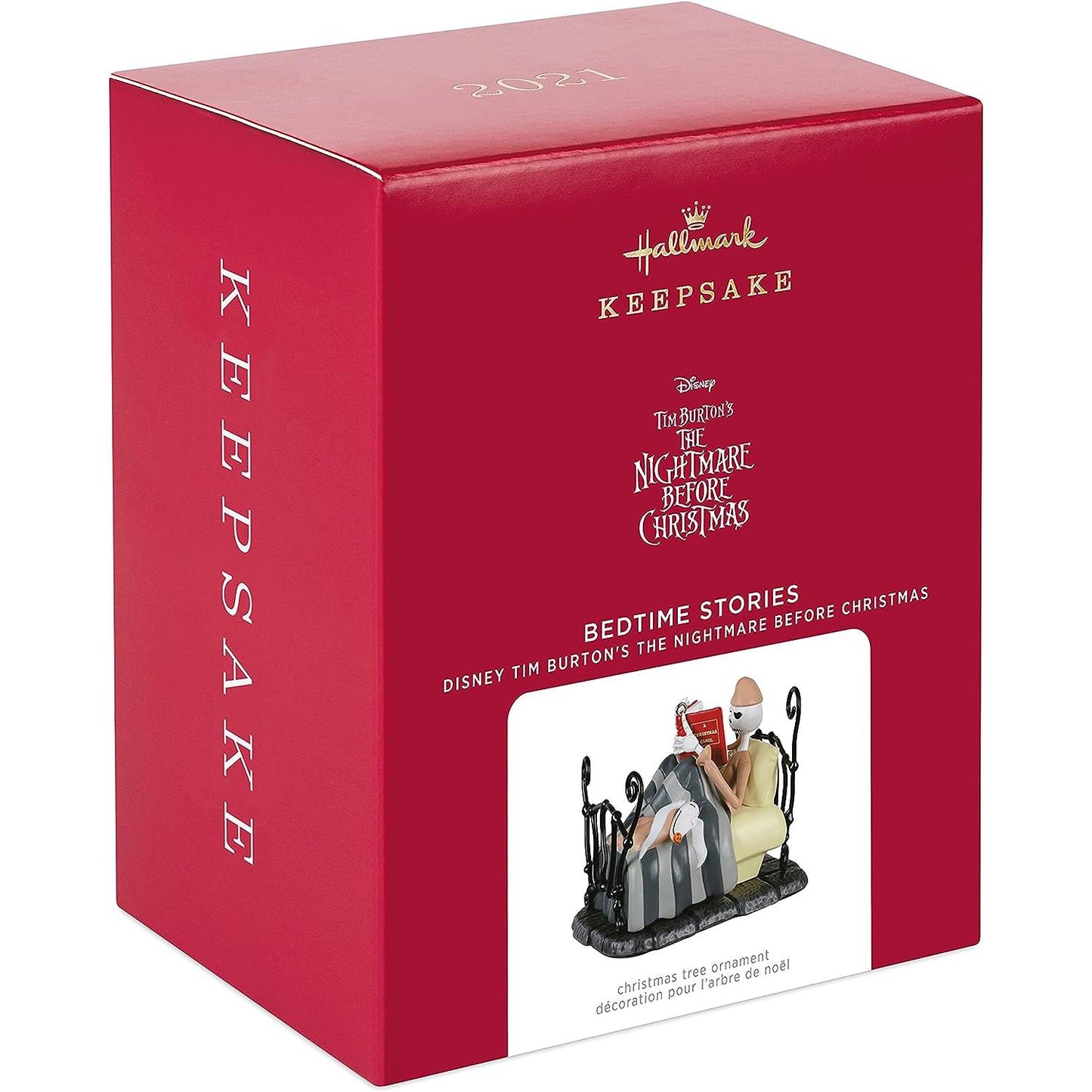 2021 Bedtime Stories Hallmark Ornament (Tim Burton's The Nightmare Before Christmas) QXD6562