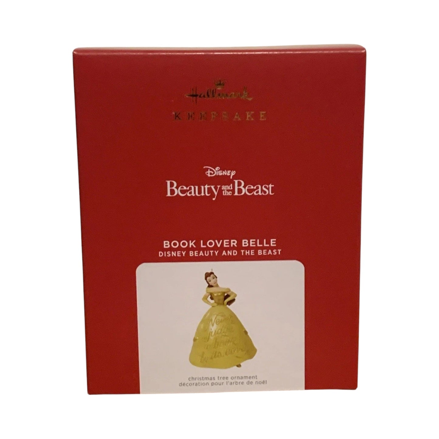 2021 Book Lover Belle Hallmark Ornament (Disney) QXD6512 Image2