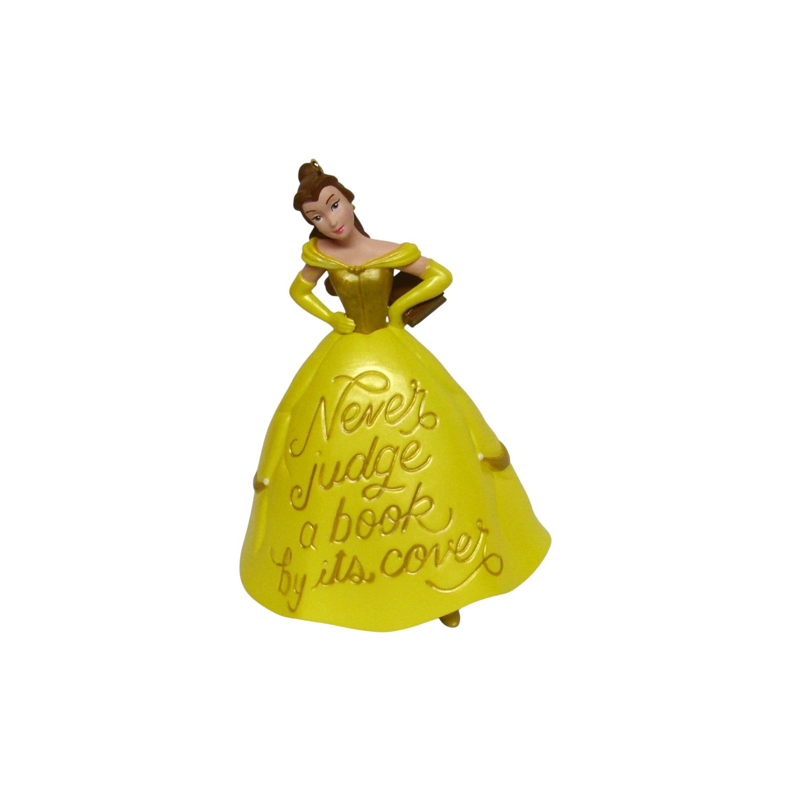 2021 Book Lover Belle Hallmark Ornament (Disney) QXD6512 Image4