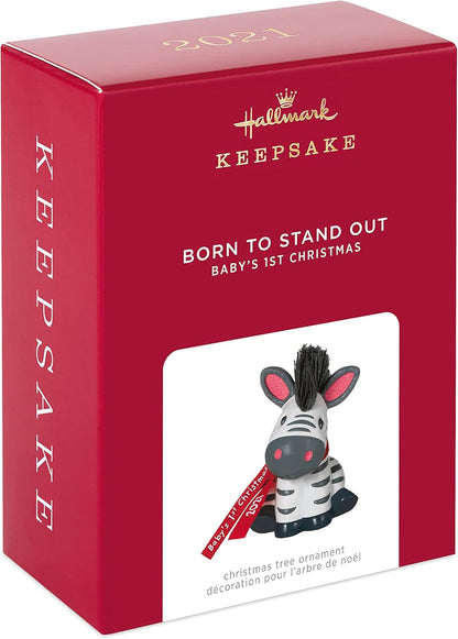 2021 Born to Stand Out Hallmark Ornament (Baby's First Christmas) QGO2215
