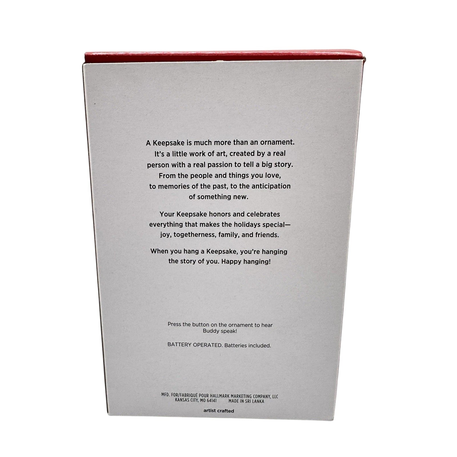 2021 Buddy The Elf Hallmark Ornament (Elf Movie) QXI7095