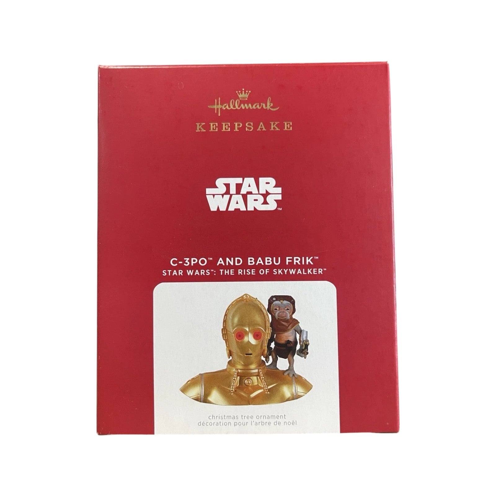 2021 C‑3PO and Babu Frik Hallmark Ornament (Star Wars) QXI7582