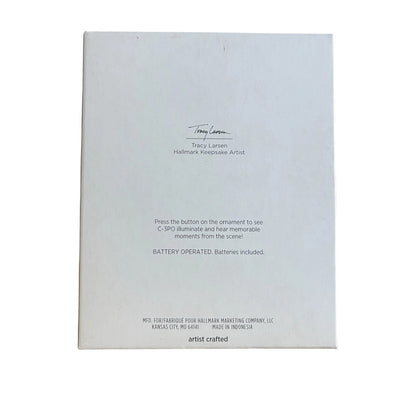 2021 C‑3PO and Babu Frik Hallmark Ornament (Star Wars) QXI7582