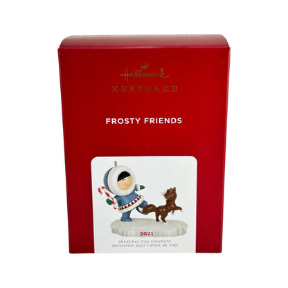 2021 Candy Cane Fetch Hallmark Ornament (Frosty Friends) QXR9142 Image2