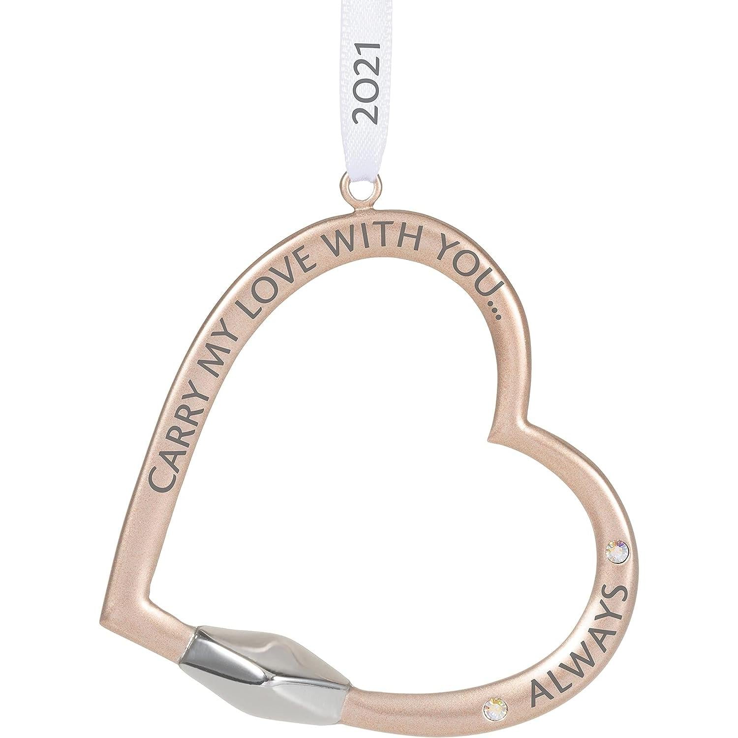 2021 Carry My Love Hallmark Ornament (Heart) QHX4015