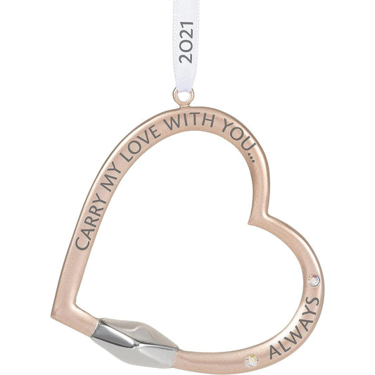 2021 Carry My Love Hallmark Ornament (Heart) QHX4015