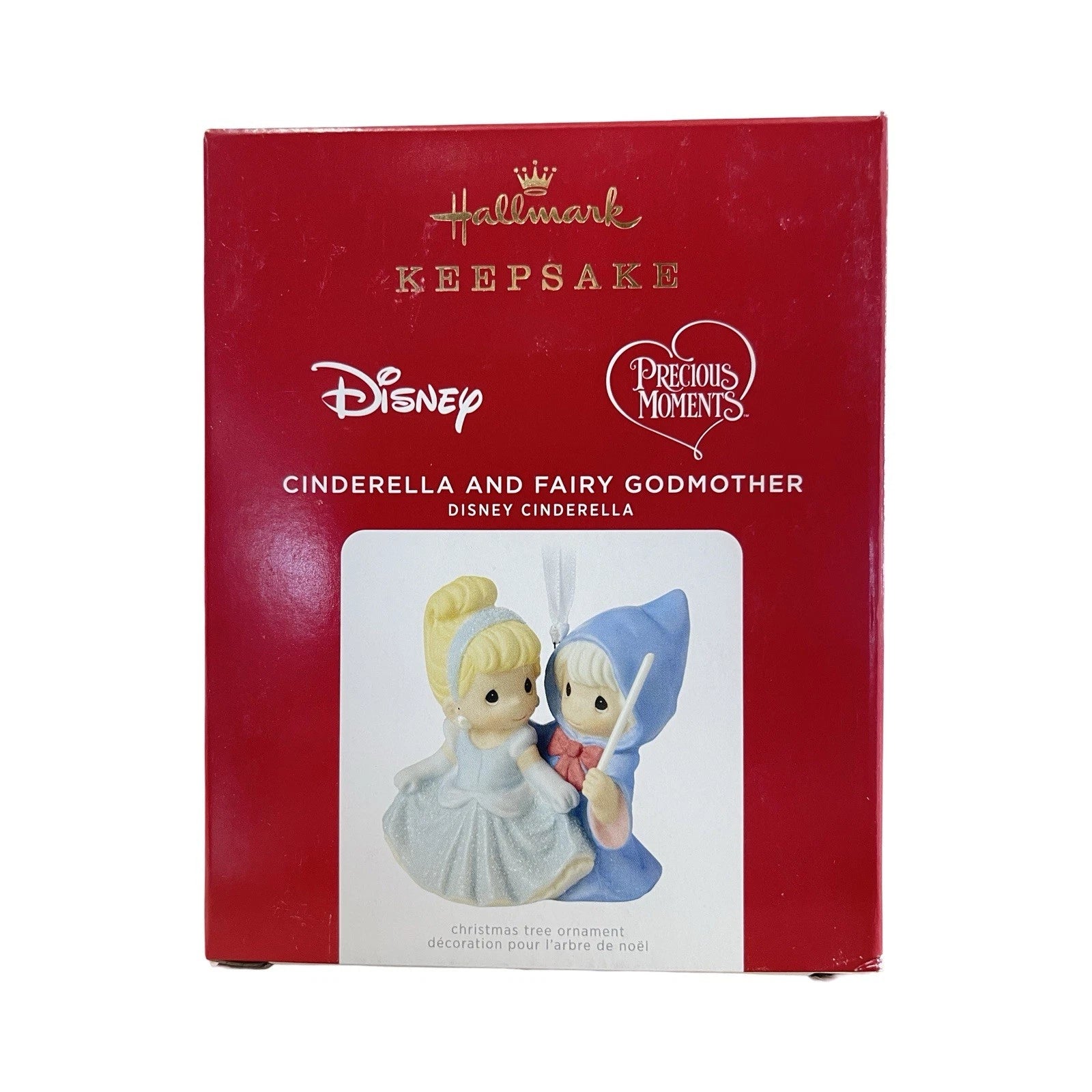 2021 Cinderella and Fairy Godmother Hallmark Ornament (Precious Moments) QXE3205