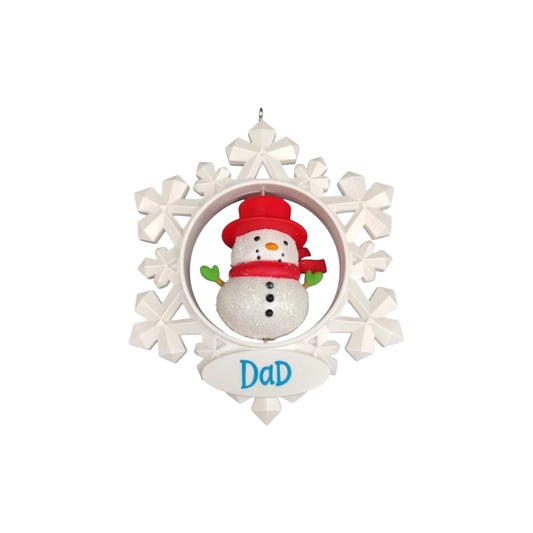 2021 Dad Hallmark Ornament (Snowmen) QGO2005 Image1