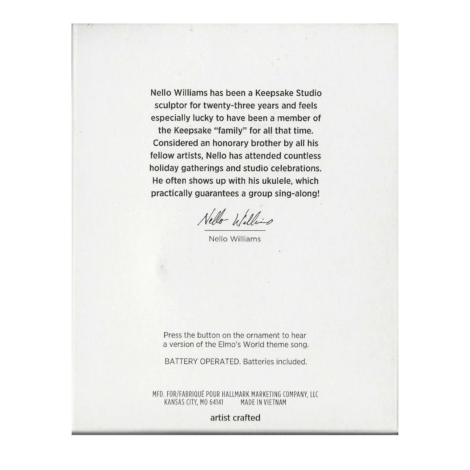 2021 Elmo's Magic Piano Hallmark Ornament (Sesame Street) QXI7255