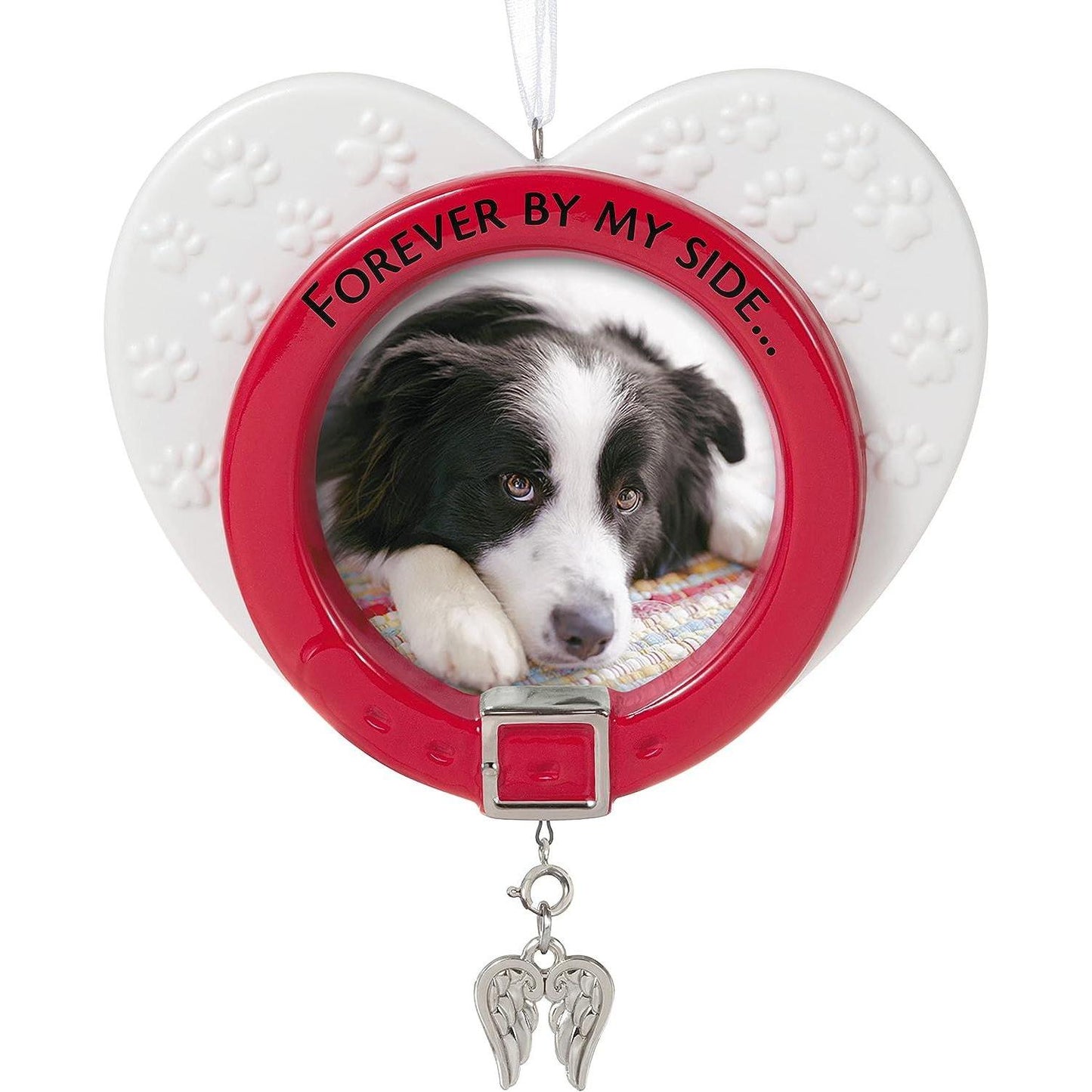 2021 Forever By My Side Hallmark Ornament (Pet Memorial Photo Holder) QHX4055