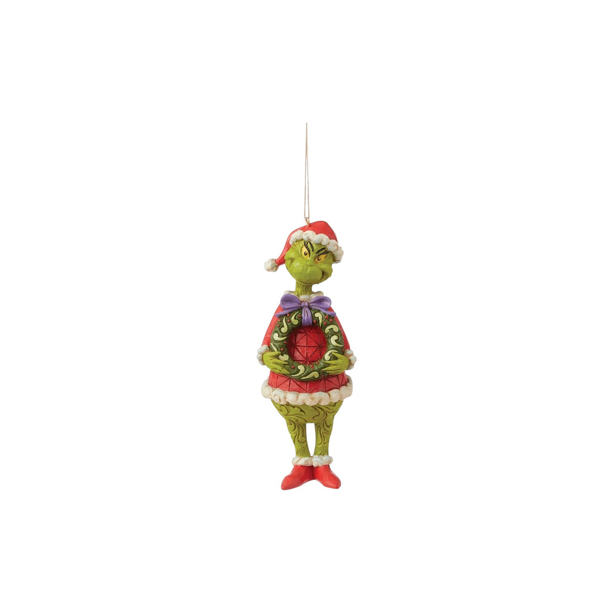 2021 Grinch Holding Wreath The Grinch Enesco Ornament 6009205 Image3