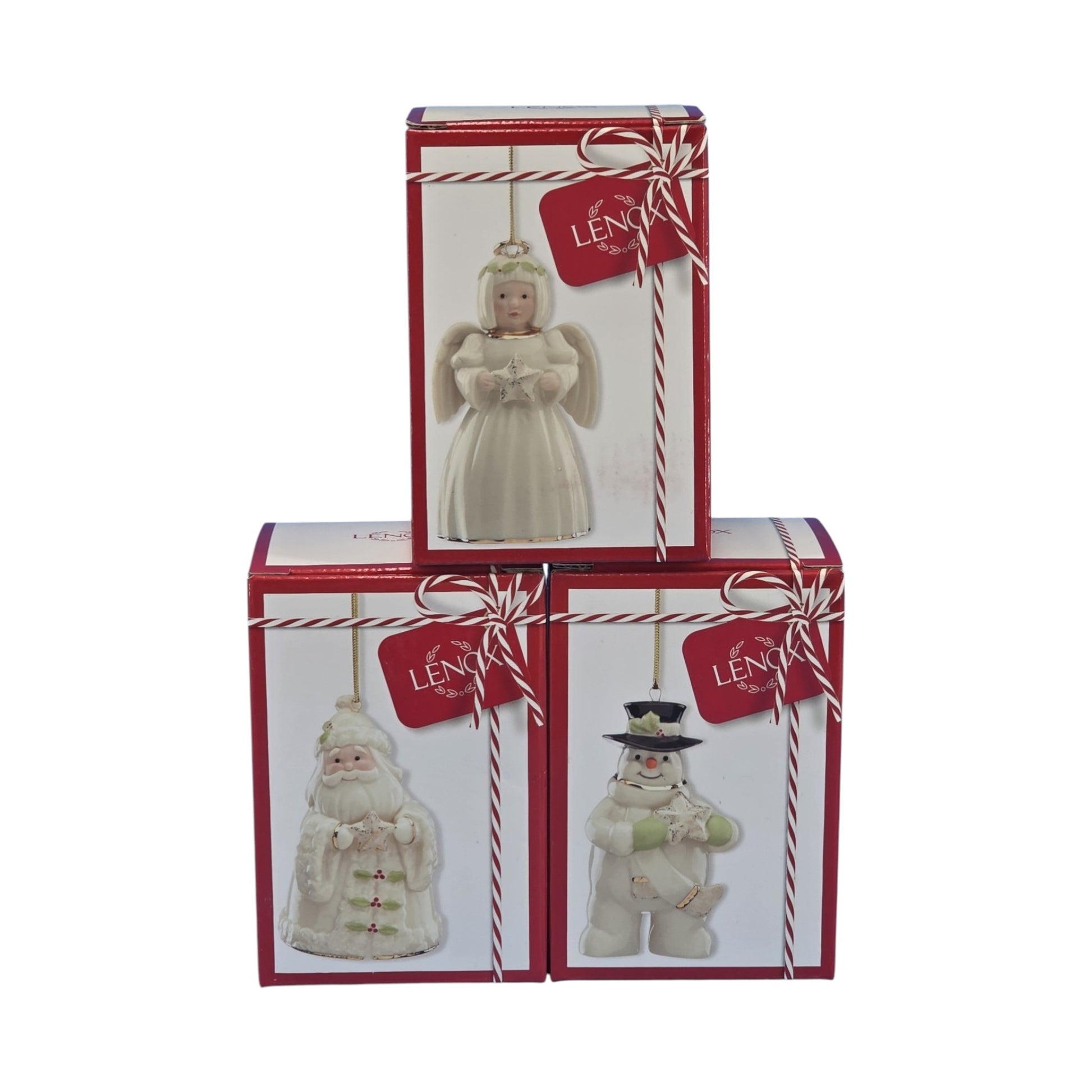 2021 Holiday Cheer Snowmen Set of 3 Lenox Lenox Ornament 881329 Image1