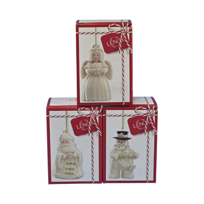 2021 Holiday Cheer Snowmen Set of 3 Lenox Lenox Ornament 881329 Image1