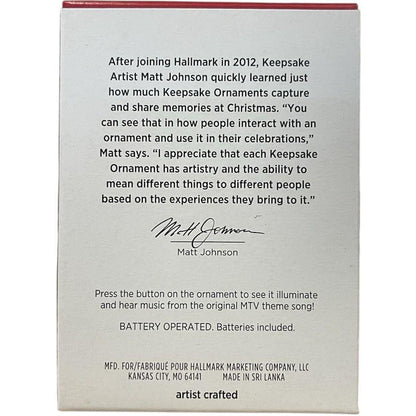 2021 I Want My MTV! Hallmark Ornament (MTV Music Television) QXI7615