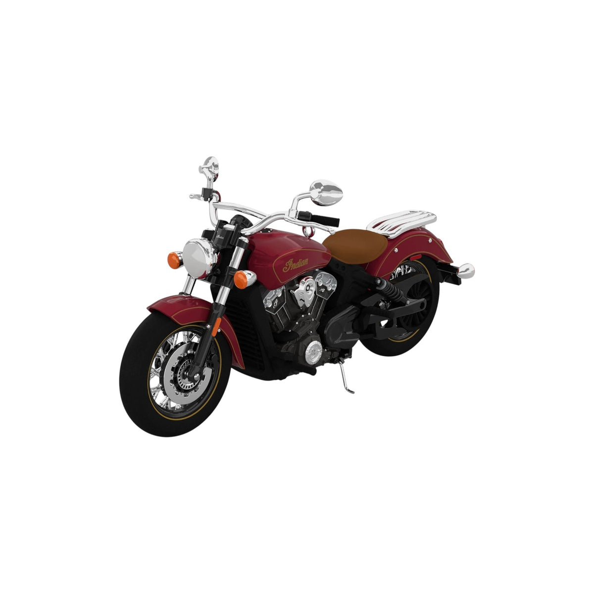 2021 Indian Scout Motorcycle 100th Anniversary Hallmark Ornament (Indian Motorcycle) QXI7275 Image1