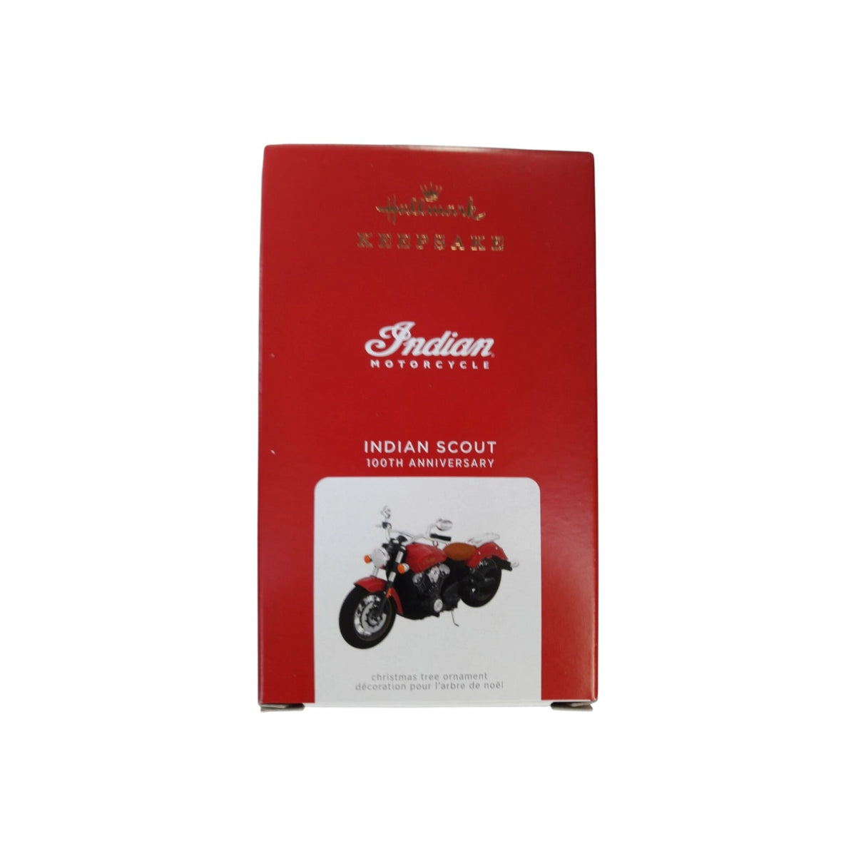 2021 Indian Scout Motorcycle 100th Anniversary Hallmark Ornament (Indian Motorcycle) QXI7275 Image2