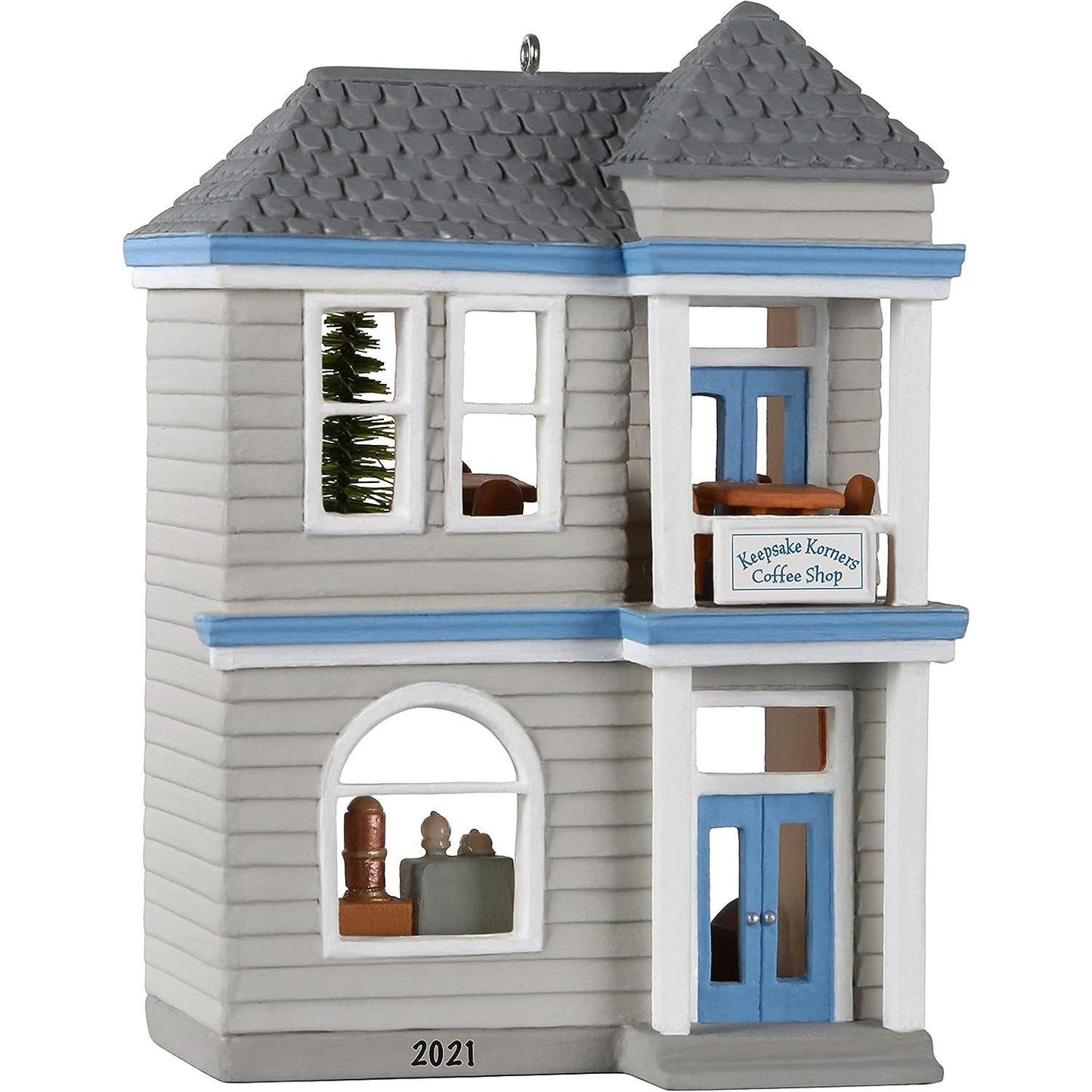 QXR9215 2021 Keepsake Korners Coffee Shop Image1