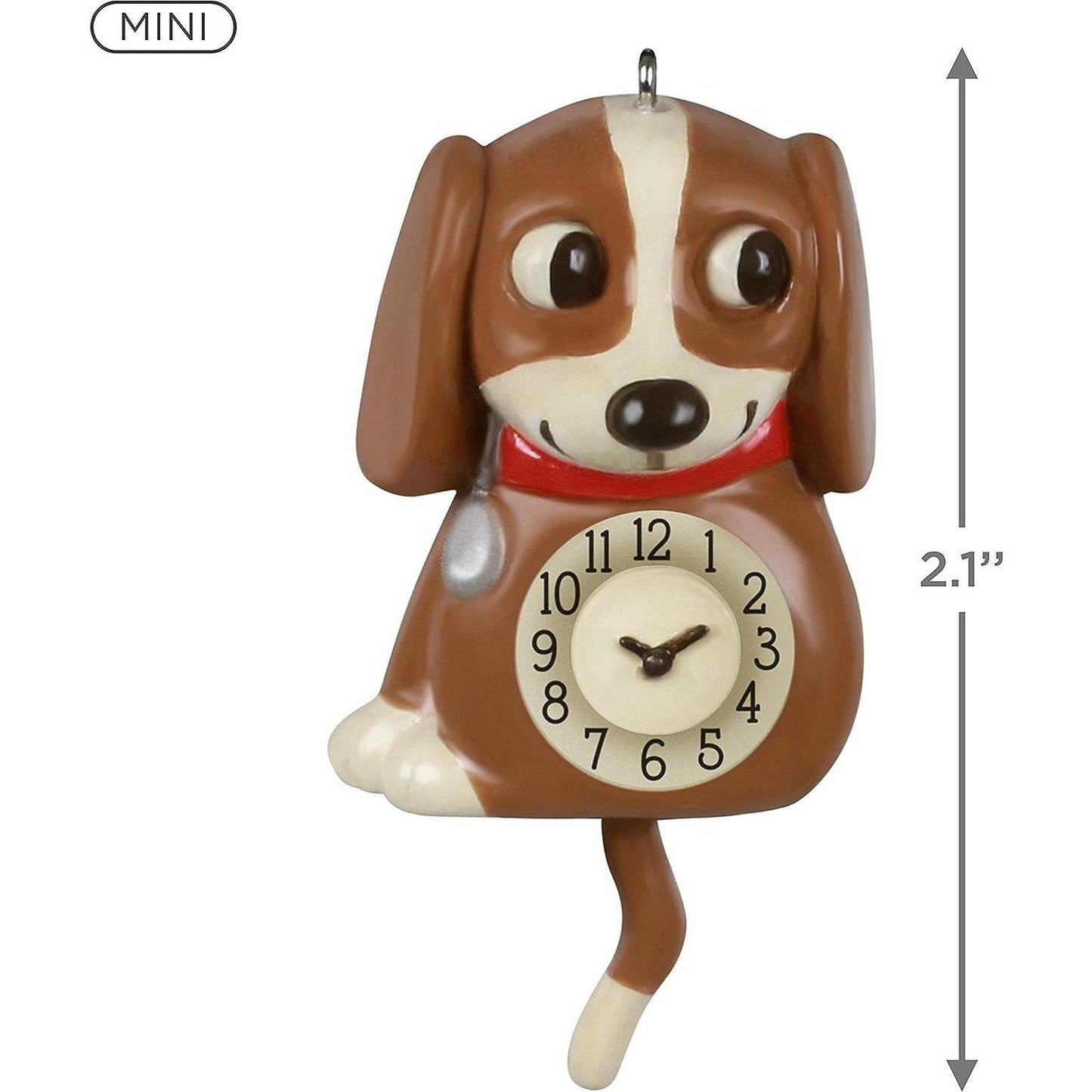 2021 Lil' Puppy Clock Hallmark Ornament (Clock) QXM8362