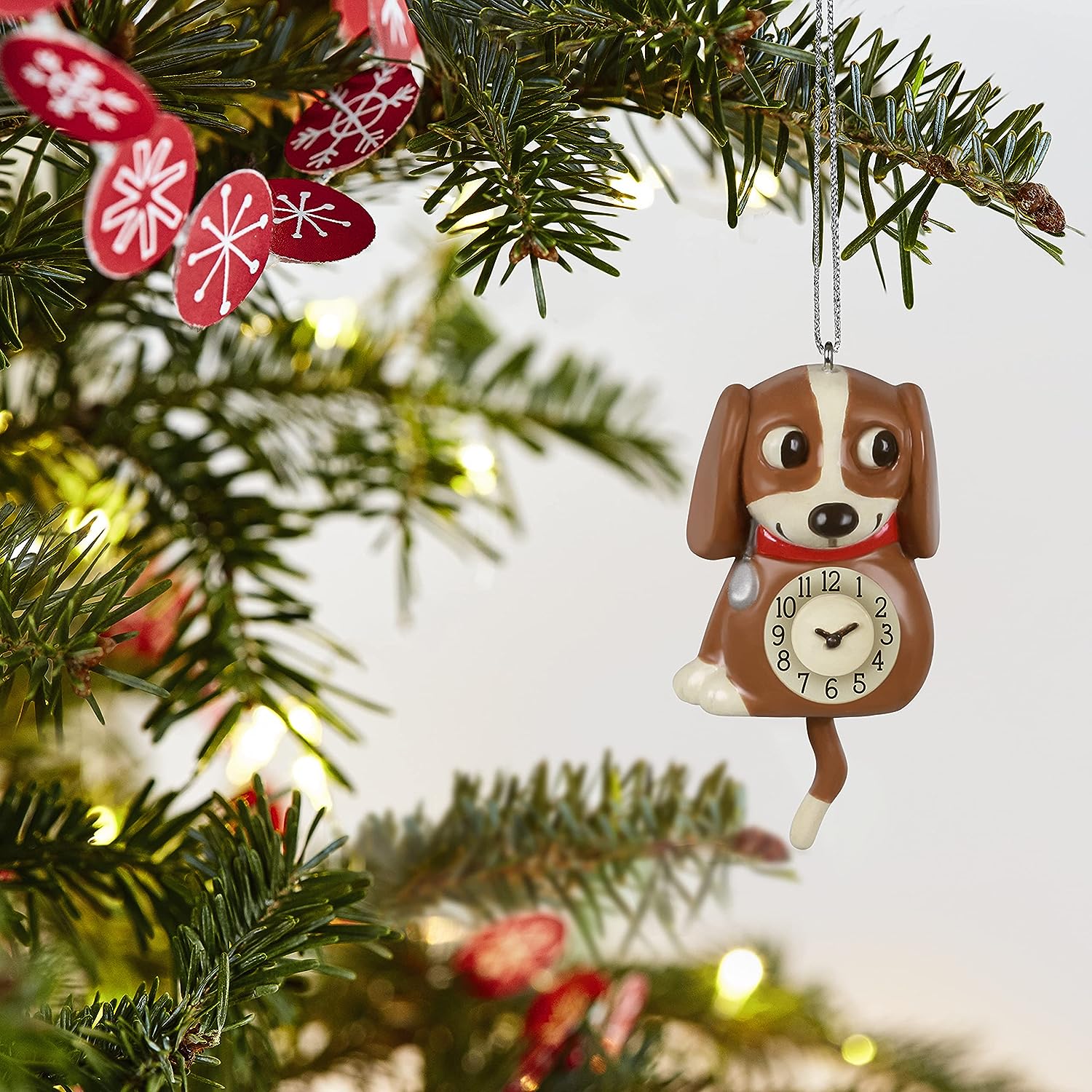 2021 Lil' Puppy Clock Hallmark Ornament (Clock) QXM8362